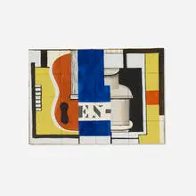 L'Encrier by Fernand Léger, 1933, pochoir in colors, sold Nov 2022
