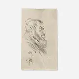 Tristan Bernard by Henri de Toulouse-Lautrec, etching, sold Nov 2022