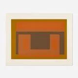 I-S Va 2 (from the Six Variants portfolio) by Josef Albers, 1969, screenprint in colors on Arches, sold Nov 2022