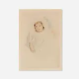 Mary Cassatt, Margot Wearing a Bonnet (No. 1), c. 1902, drypoint in colors