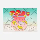 Peter Max, Red Vase