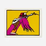 Peter Max, Jimi Hendrix, 1997, screenprint in colors