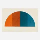 Robert Mangold, Semi Circle III (from the Semi-Circle series), 1995, lithograph in colors on Somerset