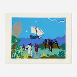 Romare Bearden, Siren’s Song, 1979, screenprint in colors on Arches 88