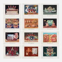 Salvador Dalí, Les dîners de Gala suite, 1977, photolithograph in colors with drypoint remarque on BFK Rives
