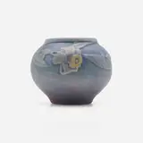 Sadie Irvine for Newcomb College Pottery, Miniature vase with blossoms