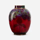 Bernard Moore for Moore Brothers Porcelain, Early and Rare vase with nasturtiums