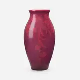 French Red Glaze vase with flowering vine by Sara Sax for Rookwood Pottery, sold Nov 2022