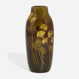 Standard Glaze vase with white clovers by Edith Noonan for Rookwood Pottery, sold Nov 2022