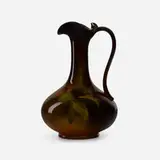 Lenore Asbury for Rookwood Pottery, Standard Glaze ewer with chestnut