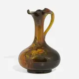 Anna Marie Valentien for Rookwood Pottery, Standard Glaze ewer with clovers