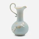 Dull Finish Glaze ewer with flowers by Marie Eggers for Rookwood Pottery, sold Nov 2022