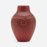 Harriet Elizabeth Wilcox for Rookwood Pottery, Incised Mat vase
