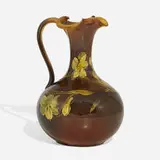 Standard Glaze ewer with daffodils by Charles J. Dibowski for Rookwood Pottery, sold Nov 2022