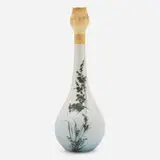 Anna M. Bookprinter for Rookwood Pottery, Dull Finish Glaze vase with sparrow and grass