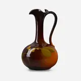 Standard Glaze ewer with mistletoe by Leona Van Briggle for Rookwood Pottery, sold Nov 2022