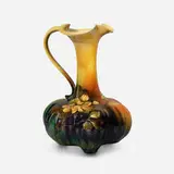 Standard Glaze ewer with apple blossoms by Mary Louella Perkins for Rookwood Pottery, sold Nov 2022