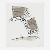 Claes Oldenburg, Notebook Torn in Half, 1997, lithograph on St. Armand Special Etching paper