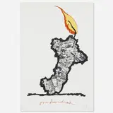 Claes Oldenburg, Centennial Print, Judson Memorial Church - State One, 1990, screenprint in eight colors on Rives BFK