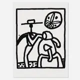 Keith Haring, Untitled (Kutztown), 1989, screenprint