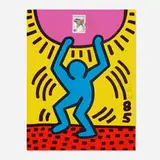 Keith Haring, International Youth Year, 1985, lithograph in colors on Arches