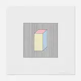 Sol LeWitt, Untitled (from Twelve Forms Derived From a Cube), 1984, screenprint in colors on Arches 88