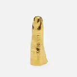 Derrick Guild, Finger, 1997, gilt ceramic