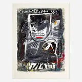 James Havard, Mimbres Introduction Page, 1987, acrylic and collage on paper