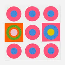 Peter Gee, Untitled, c. 1967, screenprint in colors