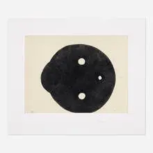Untitled by Martin Puryear, 1999, etching, aquatint, and chine collé, sold Apr 2021