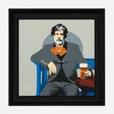 Rodney Graham, A Glass of Beer, 2005, screenprint on mirror