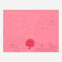 Torey Thornton, Untitled (Pinky Again), 2013, ink on paper