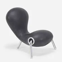 Embryo chair by Marc Newson, 1988, neoprene, aluminum, sold Apr 2021
