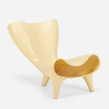 Orgone chair by Marc Newson, 1998, molded plastic, sold Apr 2021