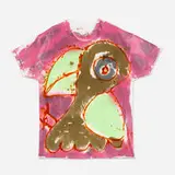 Untitled (t-shirt) by Katherine Bernhardt, 2019, acrylic on cotton t-shirt, sold Apr 2021