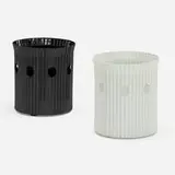 Mathieu Matégot, Java wastepaper baskets, set of two, 1954, enameled steel