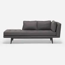 Left-Arm sofa, model 5525 by Edward Wormley, 1955, upholstery, mahogany, sold Apr 2021