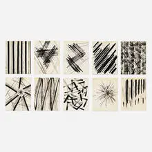 John Hubbard, Line portfolio, c. 1960, ink on paper