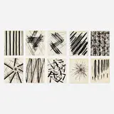 John Hubbard, Line portfolio, c. 1960, ink on paper