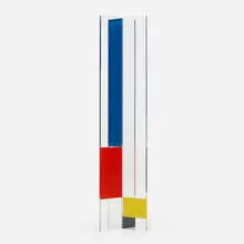 Jo Niemeyer, Spirale Blue 94-50, 1994, acrylic on perspex