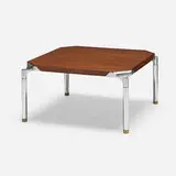 Ico and Luisa Parisi, Urio coffee table, c. 1958, Italian walnut, aluminum, brass
