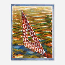 Robert Cumming, Triangle-Multi-Color, 1986, watercolor on paper