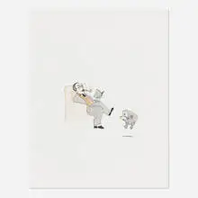 Thank You Jim by Marcel Dzama, c. 2005, ink and watercolor on paper, sold Apr 2021