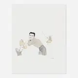 Marcel Dzama, Radio Has Told You What To Do, c. 2005, ink and watercolor on paper