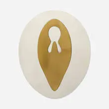Jean Arp, Relief Documenta III, 1964, die-cut brass and aluminum