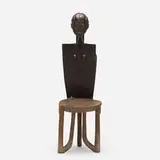Nyamwezi artist, Chief's chair, carved wood