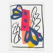 Laura Owens, Ringier, 2013, screenprint in colors