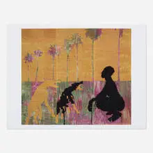 Diedrick Brackens, In the Decadence of Silence poster, offset lithograph