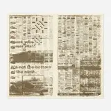 Jacob Kassay, Untitled 12, 2011, screenprint on archival newsprint
