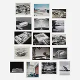 Collection of sixteen architectural photographs by Minoru Yamasaki and Associates, c. 1960, gelatin silver prints, color photographs, sold Apr 2021